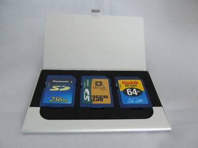 Aluminum SD Card Memory Card Holder Case