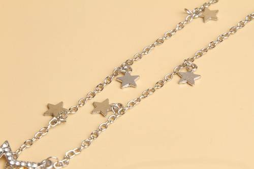 Fashion-Womens-Silver-Gold-Crystal-Rhinestone-Stars-Pendant-Long-Chain-Necklace