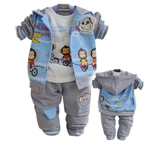 "WAS R395 - NOW R275!" 3PCS OUTFIT HOODIE JACKET + SWEATSHIRT + PANTS 2 - 3 YRS
