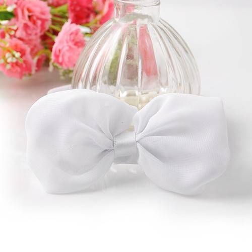 Baby-Girls-Ribbon-Bow-Headband-Hairband-Elastic-Wedding-Christening-Accessory