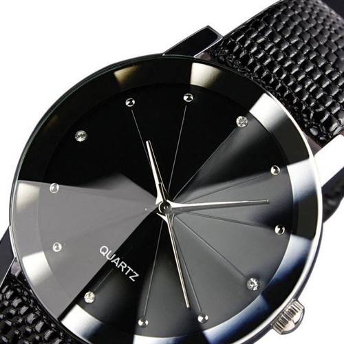 Classic-Men-039-s-Black-Leather-Dial-Skeleton-Sport-Army-Wrist-Watch