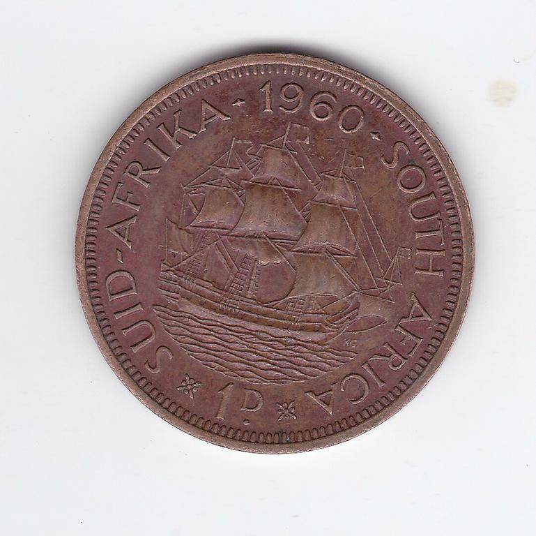 SOUTH AFRICA 1 PENNY 1960