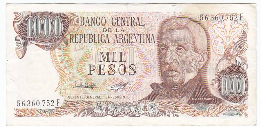 ARGENTINA 1000 PESOS 56.360.752F