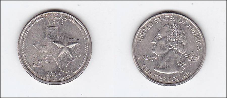 USA QUARTER  TEXAS  2004 HIGH GRADE