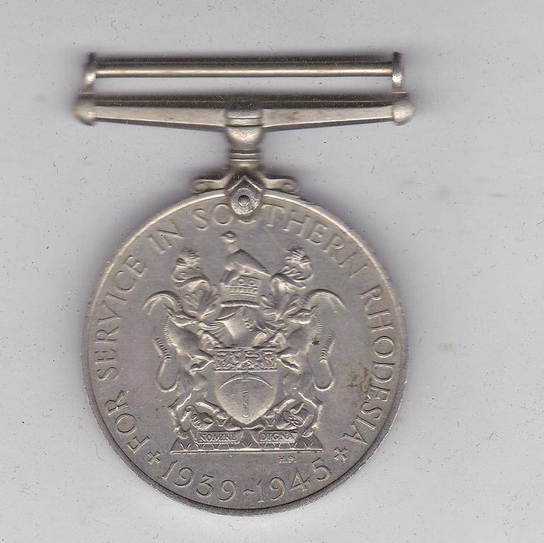 SOUTHERN RHODESIA WAR SERVICE MEDAL FULL SIZE CAT VALUE 240 GBP (R4600)