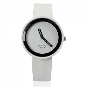 Fashion Simple Two Index Watch White [Free Shipping]