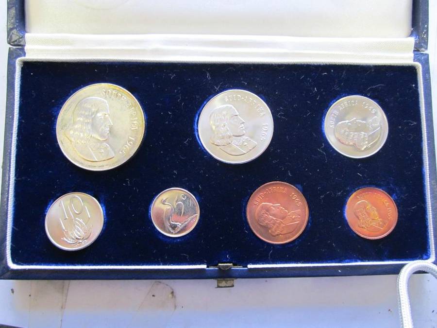 SOUTH AFRICA PROOF SET 1965 HIGH GRADE(IN BOX)