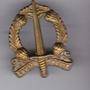 SOUTH AFRICAN CORPS OF  MILITARY POLICE GILDING  METAL COLLAR BADGE