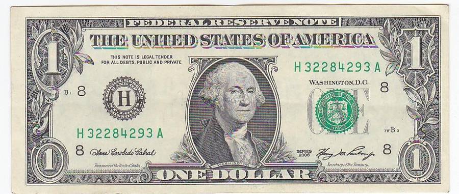 USA ONE DOLLAR SERIES 2006 H32284293A