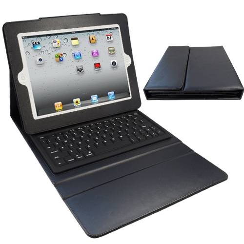 Folding Leather Protective Case Wireless Bluetooth Keyboard for iPad/iPad 2/iPad3 - (Free Shipping)