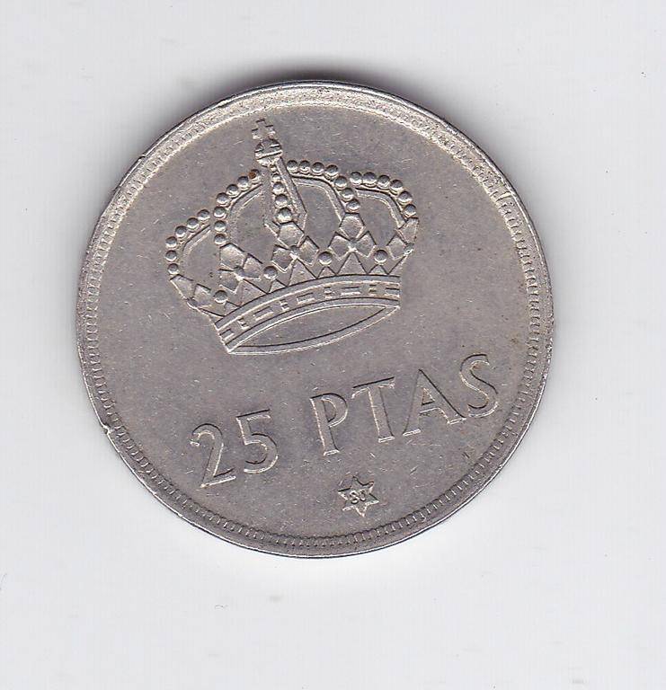 SPAIN 25 PESETAS 1975 HIGH GRADE