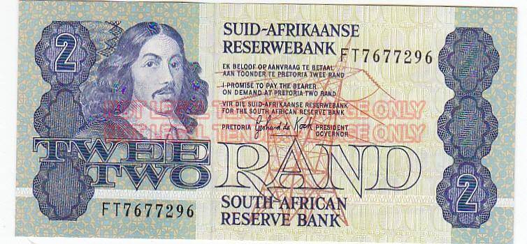 TWO RAND GERHARD DE KOCK FT7677296 1983/89 - HIGH GRADE