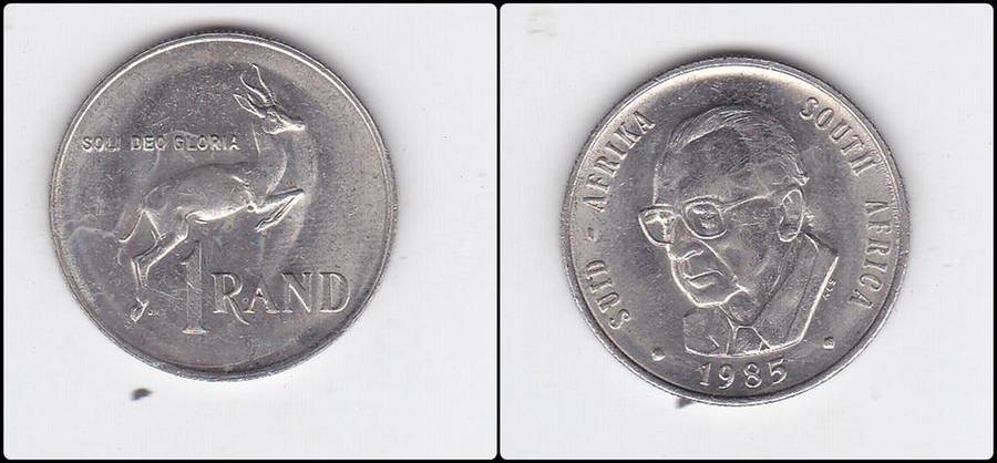 SOUTH AFRICA 1 RAND 1985 EF