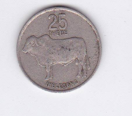 BOTSWANA 25 THEBE 1981