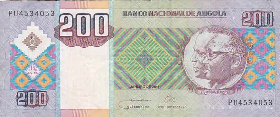ANGOLA 200 KWANZAS 2011