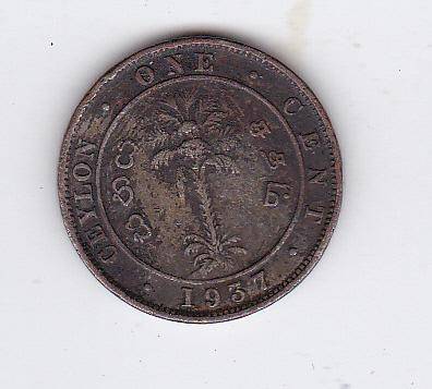CEYLON 1 CENT 1937
