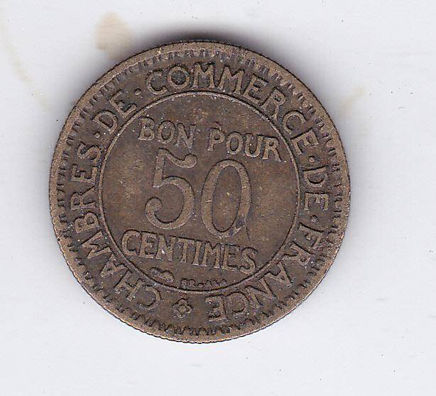 FRANCE 50 CENTIMES 1924