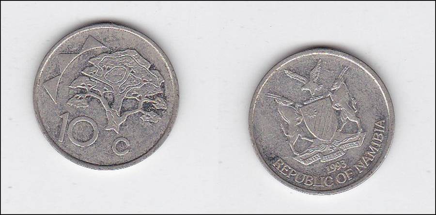 NAMIBIA 10 CENTS 1993