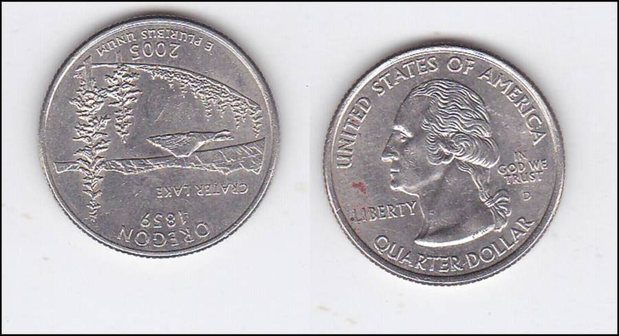 USA QUARTER OREGON 2005 HIGH GRADE