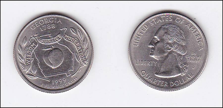 USA QUARTER GEORGIA  1999 HIGH GRADE