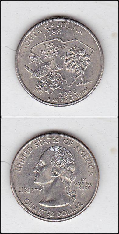 USA QUARTER SOUTH CAROLINA EF 2000