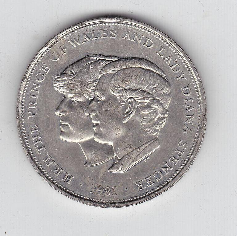 GREAT BRITAIN CHARLES AND DIANA CROWN 1981