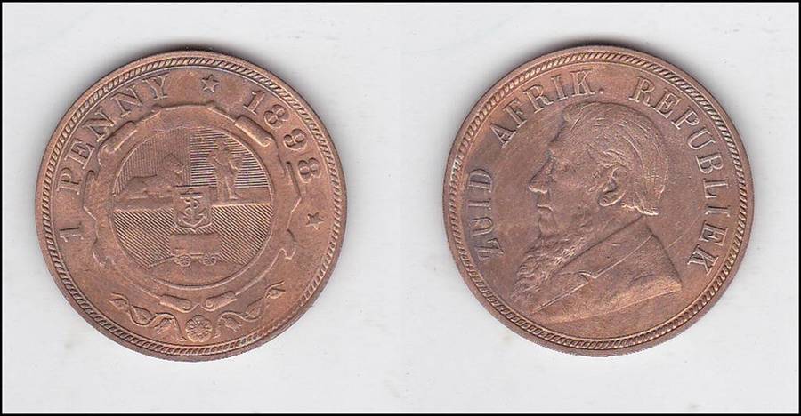 ZAR KRUGER PENNY 1898
