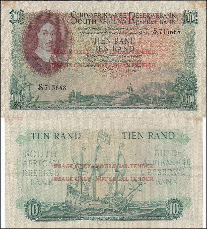 SOUTH AFRICA 10 RAND RISSIK C40 713668