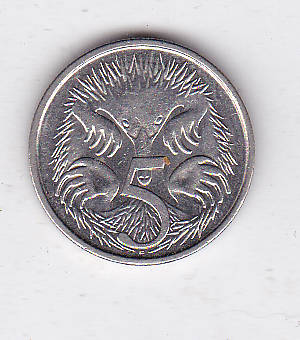 AUSTRALIA 5 CENTS 2008 HIGH GRADE