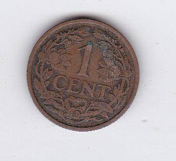 NETHERLANDS 1 CENT 1918
