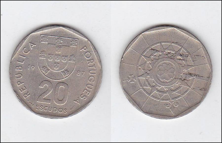 PORTUGAL 20 ESCUDOS 1987