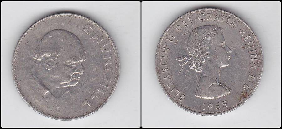 GREAT BRITAIN CHURCHILL CROWN 1965