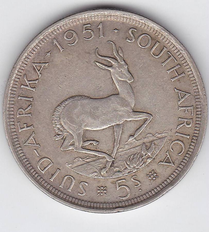 SOUTH AFRICA CROWN 1951 - MINTAGE ONLY 366 602