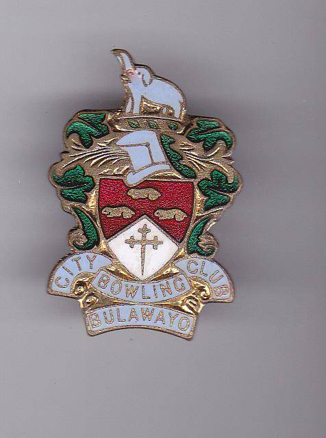 BULAWAYO CITY BOWLING CLUB ENAMEL PIN BADGE