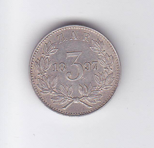 ZAR TICKEY 1897 HIGH GRADE EF = R875