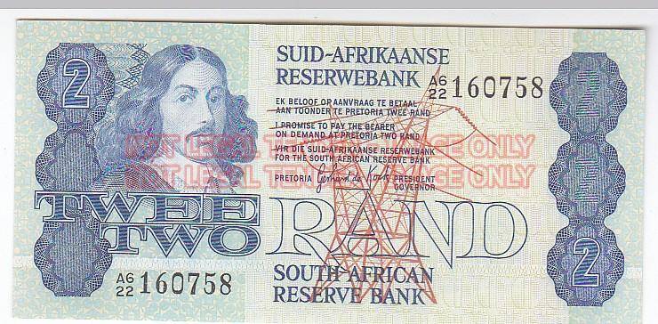 TWO RAND GERHARD DE KOCK A622 160758 - HIGH GRADE