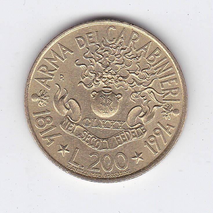 ITALY 200 LIRE 1994