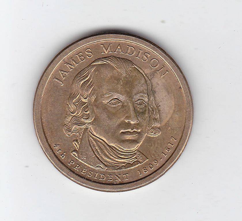 USA 1 DOLLAR JAMES MADISON 2007