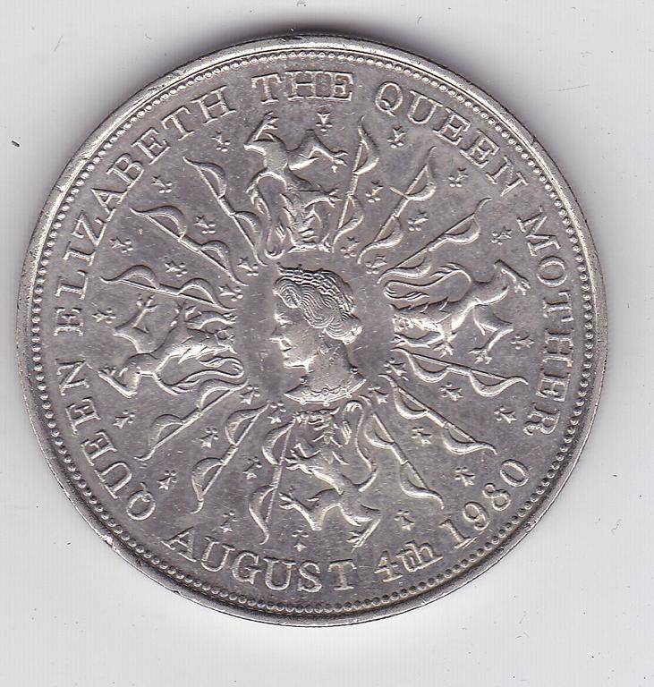 GREAT BRITAIN QUEEN ELIZABETH THE QUEEN MOTHER AUGUST 4TH 1980 CROWN
