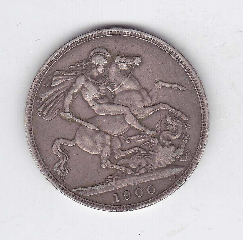 GREAT BRITAIN CROWN 1900 SILVER