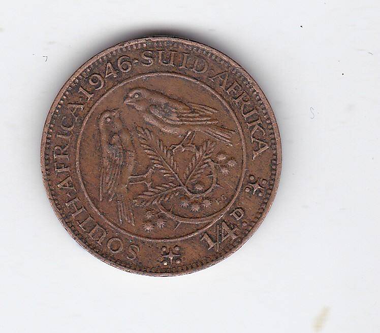 SOUTH AFRICA FARTHING 1946