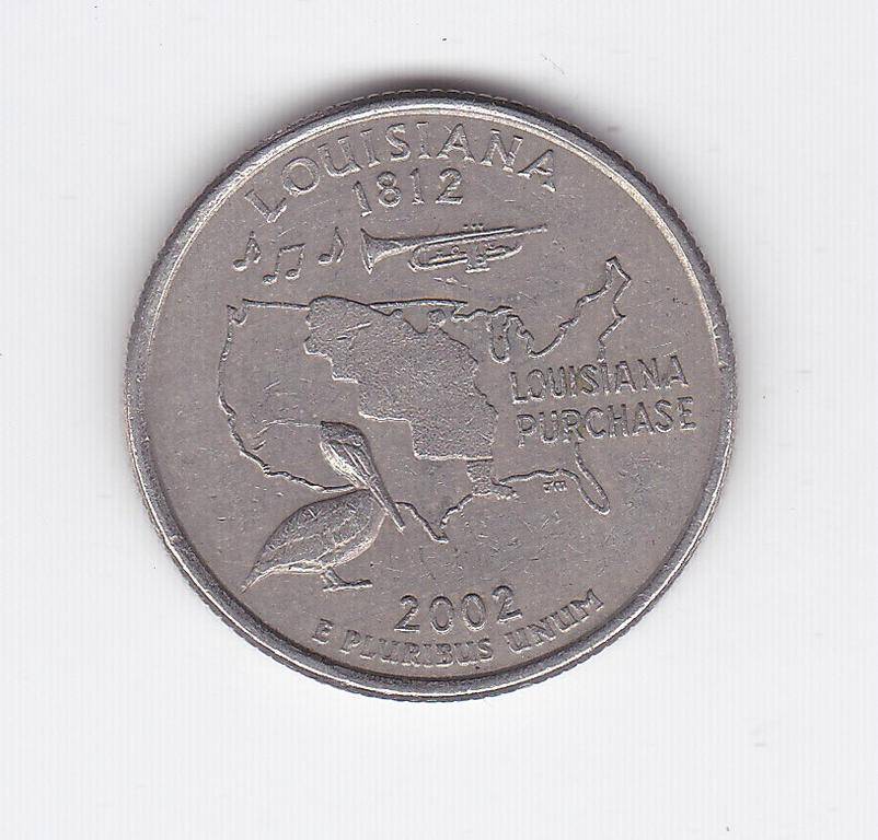 USA QUARTER LOUISIANA 2002