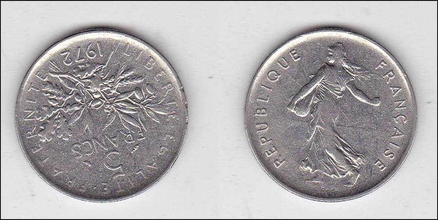 FRANCE 5 FRANKS 1972