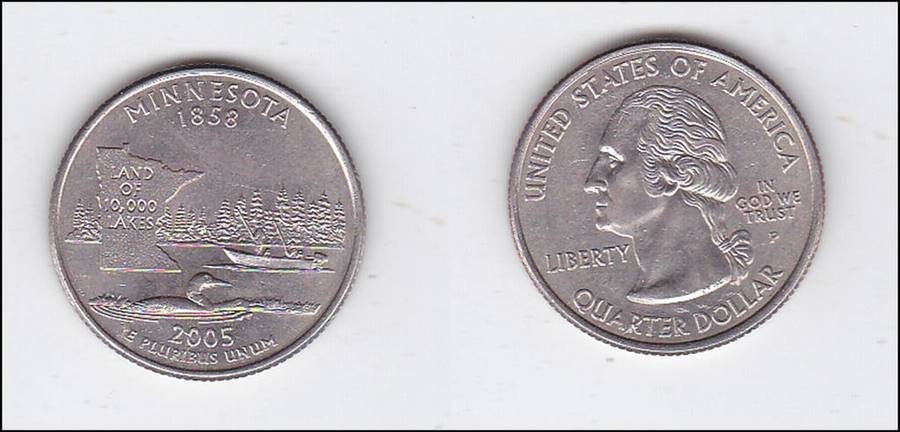 USA QUARTER MINNESOTA 2005 HIGH GRADE