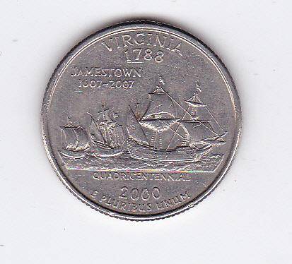 USA QUARTER DOLLAR VIRGINIA 2000