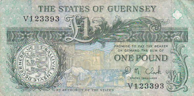 GUERNSEY 1 POUND ROYAL COURT ST.PETER PORT 1840