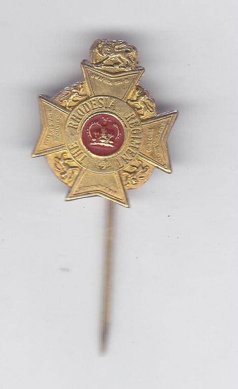 THE RHODESIA REGIMENT PIN BADGE
