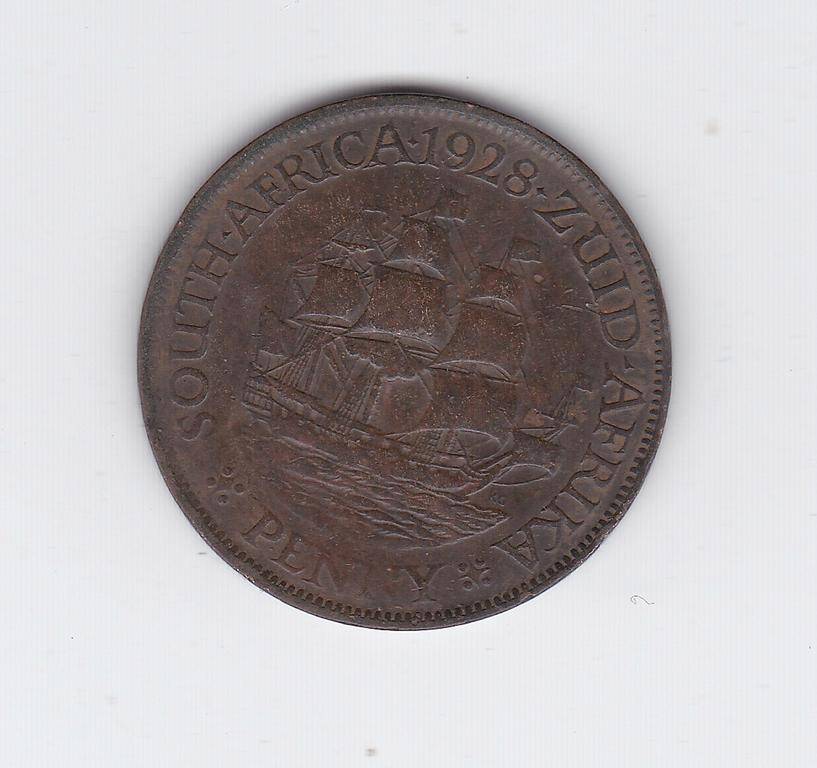 SOUTH AFRICA 1 PENNY 1928