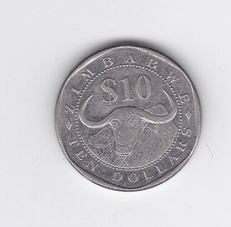 ZIMBABWE 10 DOLLARS 2008