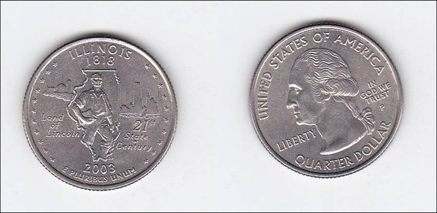 USA QUARTER ILLINOIS 2003 HIGH GRADE